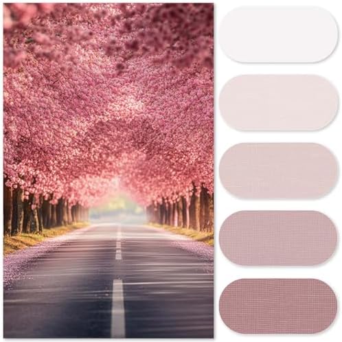 jinchan Ombre Dusty Pink Shower Curtain for Bathroom 70x72 Inch 12 Hooks