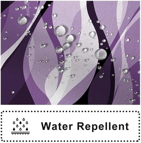 Purple Striped Clawfoot Tub Shower Curtain 180x70 inch 30 Hooks