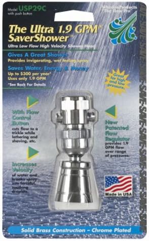 Whedon USP29C Deluxe Ultra 1.9 Saver Shower, Chrome Plated Brass