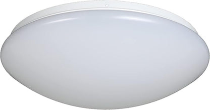 Designers Fountain EnviroLite Flush Mount Ceiling Light, 14 Inch LED Round Lighting Fixture for Kitchen, Bedroom, Bathroom, and Hallway, White, EV1014C5C-06