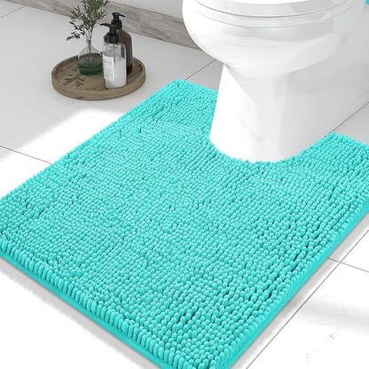 Smiry Toilet Rugs U-Shaped 24x20, Extra Soft Absorbent Contoured Bath Mat