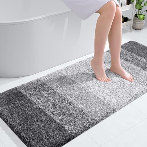 OLANLY Large Bathroom Rugs 50x30, Extra Soft Absorbent Microfiber Bath Rugs