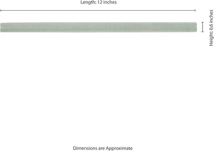 MSI Renzo Jade 0.6 Inch x 12 Inch Quarter Round Molding Ceramic Wall Tile for Bathroom, Kitchen Backsplash, Accent Wall, and Shower