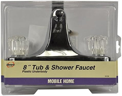 Danco Mobile Home RV Tub Shower Center-Set Faucet, 8 in, Chrome (33156X)
