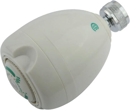 Kingston GK131A0 Water-Saving Jet Spray Brass Shower Head, White