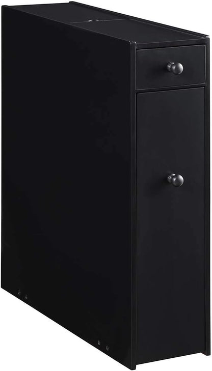 Proman Products ZLM46002 Bathroom Cabinet, 6 1/4" W x 19 3/4" D x 22 ¾" H, Black