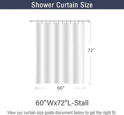 Brown Shower Curtain, Watercolor Eucalyptus Leaves Botanical Plants with Floral Bathroom Curtain Home Bathtub Decor Waterproof Fabric Machine Washable with 12 PCS Hooks,60" Wx72 L