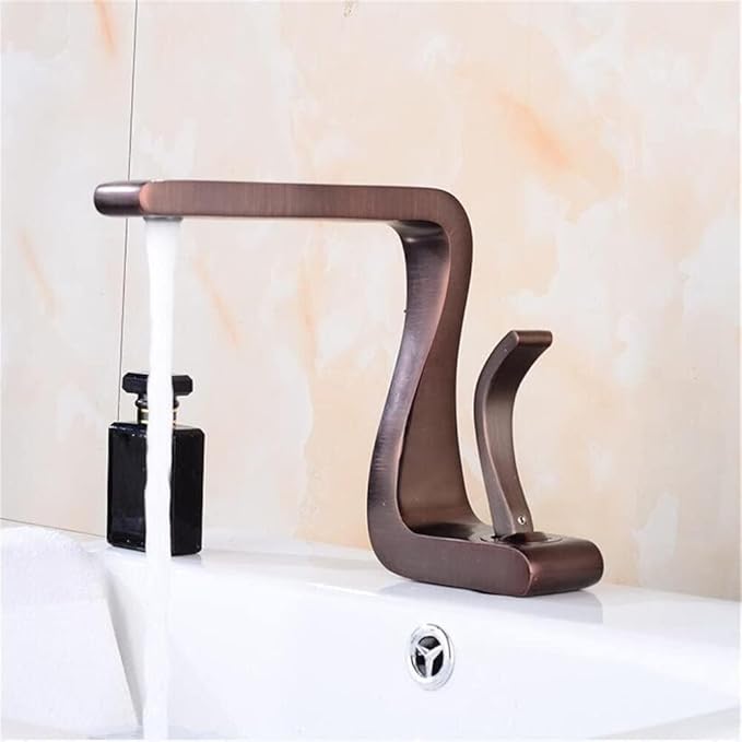 Bathroom Faucet Mixer Tap Brass Wash Basin Hot and Cold Sink Modern-ORB(Orb)