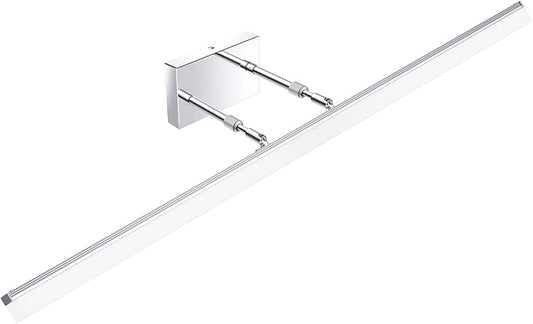 Aipsun 48 inch LED Vanity Lights Adjustable Bathroom Wall Light Fixtures Bathroom Lighting Fixture Over Mirror Chrome Modern Vanity Lighting 5500K