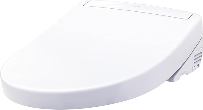 TOTO WASHLET S5 Electronic Bidet Toilet Seat with Instantaneous Water Heating, PREMIST and EWATER+ Wand Cleaning, Elongated, Cotton White - SW3446#01