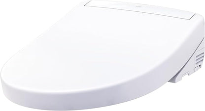 TOTO WASHLET S5 Electronic Bidet Toilet Seat with Instantaneous Water Heating, PREMIST and EWATER+ Wand Cleaning, Elongated, Cotton White - SW3446#01