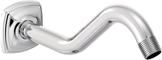 Moen 161951 Curved Shower Arm with Wall Flange, Chrome