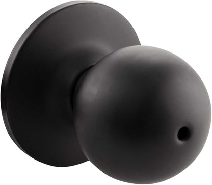 Design House 779108 Ball Privacy Bed and Bath Door Knob Matte Black