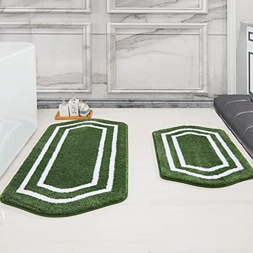 COSY HOMEER Non-Slip Bath Mats Extra Thick Absorbent Plush Washable