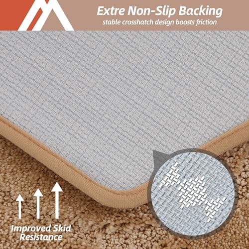 COSY HOMEER Non-Slip Bath Mat Extra Thick Absorbent Plush Washable