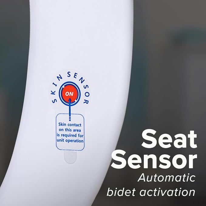 SmartBidet® SB-1000 Smart Bidet Electric Bidet Toilet Seat with Heated Seat, Warm Water, Air Dryer – Remote Control, Elongated