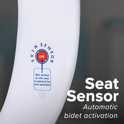 SmartBidet® SB-1000 Smart Bidet Electric Bidet Toilet Seat with Heated Seat, Warm Water, Air Dryer – Remote Control, Elongated