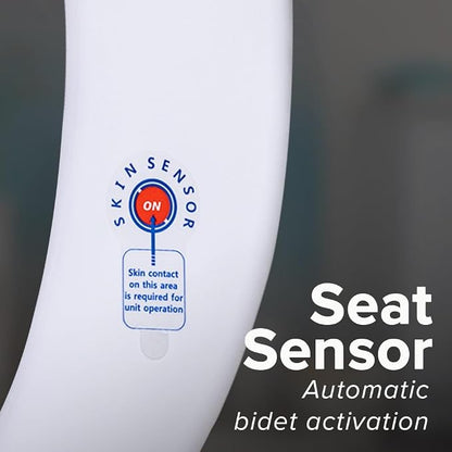 SmartBidet® SB-1000 Smart Bidet Electric Bidet Toilet Seat with Heated Seat, Warm Water, Air Dryer – Remote Control, Round