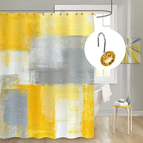 Gold Diamond Crystal Bling Shower Curtain Hooks Rings for Bathroom,12PCS