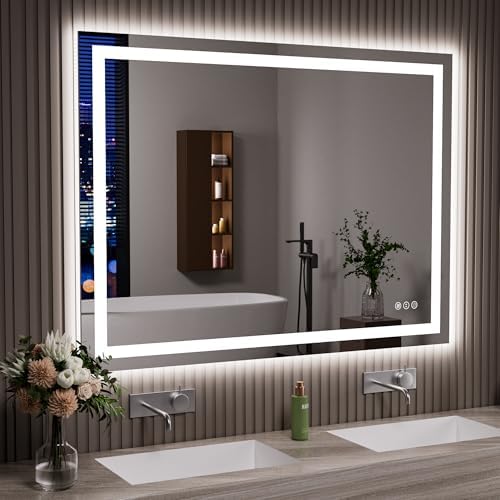 JISOSO LED Bathroom Mirror, Bathroom Vanity Mirror, 48"x36"