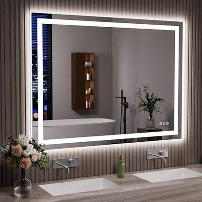 JISOSO LED Bathroom Mirror, Bathroom Vanity Mirror, 48"x36"