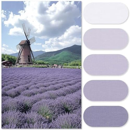 jinchan Ombre Lavender Lilac Shower Curtain for Bathroom70x72 Inch 12 Hooks