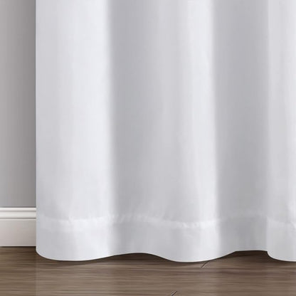 Lush Decor Night Sky Window Curtain Panel, Single 100"W x 84"L Navy & White - Sequin Backdrop Curtain - Extra Wide Curtains - Sliding Door Curtain