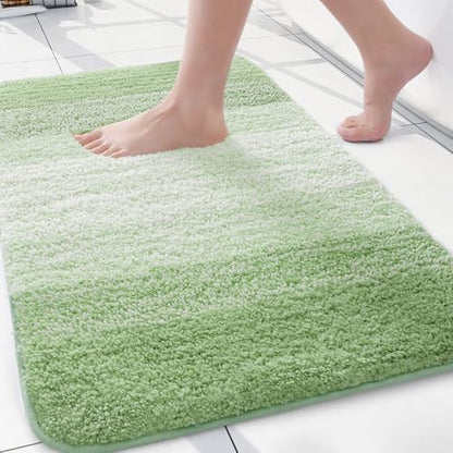 Arotive Microfiber Bathroom Rugs, Shaggy Soft Absorbent Bath Rug, 24x16