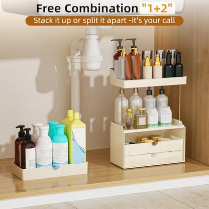 StorBin Arcylic 5-Tier Makeup & Skincare Organizer for Vanity, Bath
