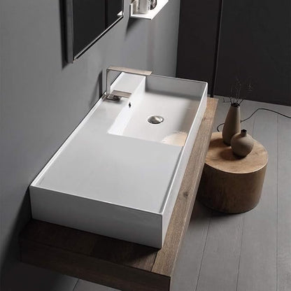 Scarabeo 5120-Three Hole Bathroom Sink, One Size, White