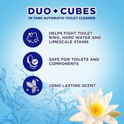 Soft Scrub In-Tank Toilet Cleaner Duo-Cubes, Sapphire Waters, 2 Count