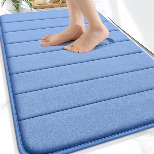 OLANLY Memory Foam Bath Mat 32x20, Super Soft and Absorbent Bathroom Rugs