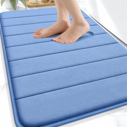 OLANLY Memory Foam Bath Mat 30x20, Super Soft and Absorbent Bathroom Rugs