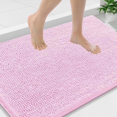 Smiry Bathroom Rugs 36X24, Luxury Chenille Extra Soft Absorbent Bath Mat