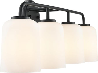 ML Lighting 214104-MB Laphia 28" Wide 4-Light Vanity - Matte Black