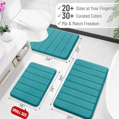 OLANLY Memory Foam Large Bath Mat 44x32, Super Soft Absorbent Bathroom Rugs