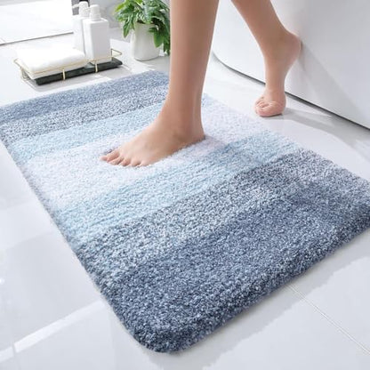 OLANLY Small Bathroom Rugs 30x18, Extra Soft Absorbent Microfiber Bath Rugs