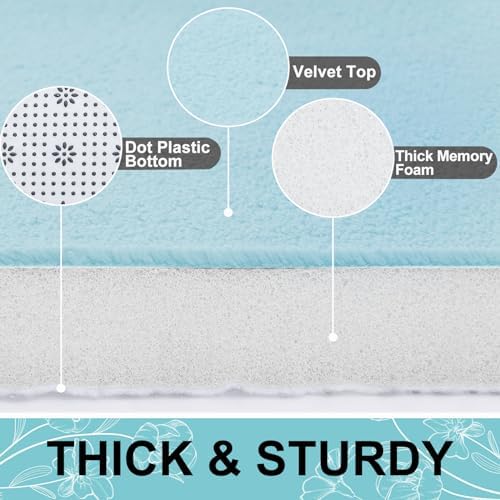 Smiry Memory Foam Bath Mat 36x24, Extra Soft and Absorbent Bathroom Rugs