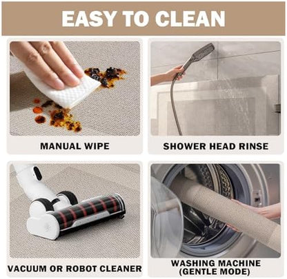 YDKGL Toilet Rugs U Shaped Non Slip Bath Mat Toilet Mats for Bathroom