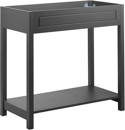 Modway Altura 36" Bathroom Vanity Cabinet (Sink Basin Not Included), 36 Inch, Gray