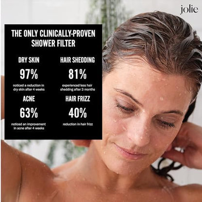 Jolie Filtered Showerhead, High Pressure Shower Filter, Gold