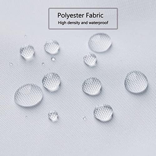 LLSCL White Fabric Shower Curtain Liner with Bottom Counterweight, Waterproof Hotel Quality, 72 x 72 Machine Washable
