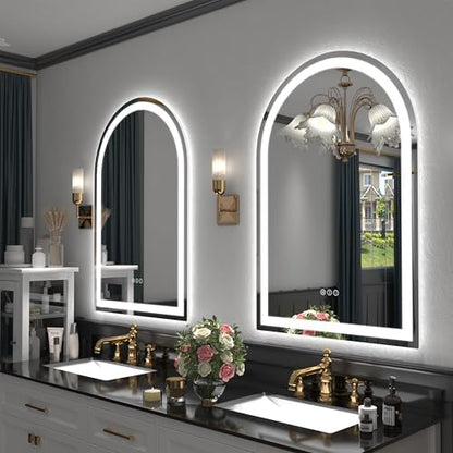 30x40 Inch Arch LED Bathroom Vanity Mirror