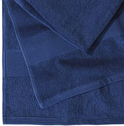 Belizzi Home Premium Cotton Oversized 2 Pack Bath Sheet 35x70-100% Pure Cotton - Ideal for Everyday use - Ultra Soft & Highly Absorbent - Machine Washable - Navy Blue