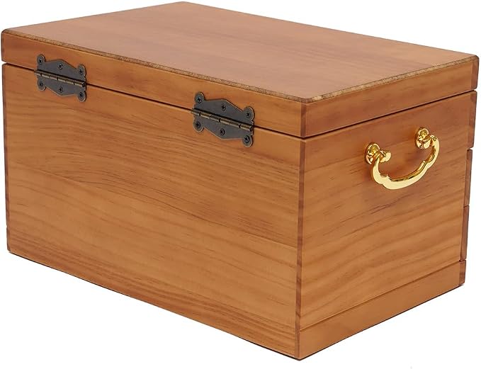 Extra Large 3 Layers Wooden Jewelry Box Jewelry Case Cabinet Armoire Ring Necklacel Gift Storage Box Organizer(3 Layers,W/mirror)