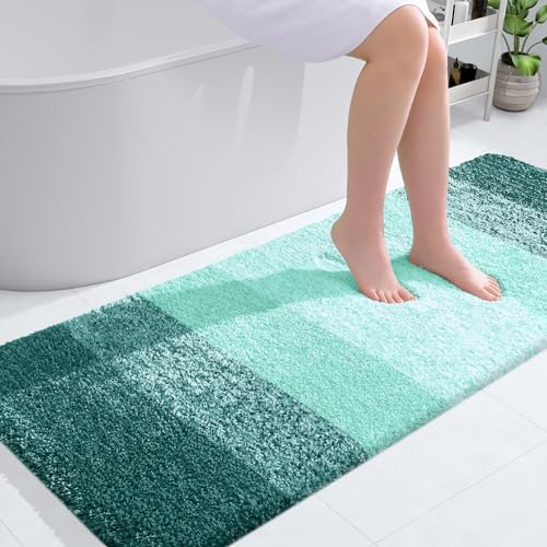 OLANLY Bathroom Runner Rug 40x24, Extra Soft Absorbent Microfiber Bath Rugs