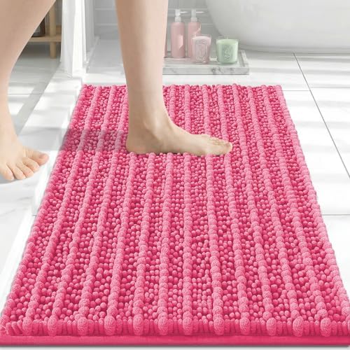Arotive Bathroom Rugs Mat 24x16, Soft Absorbent Chenille Shaggy Bath Mat