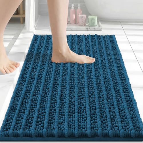 Arotive Bathroom Rugs Mat 30x17, Soft Absorbent Chenille Shaggy Bath Mat