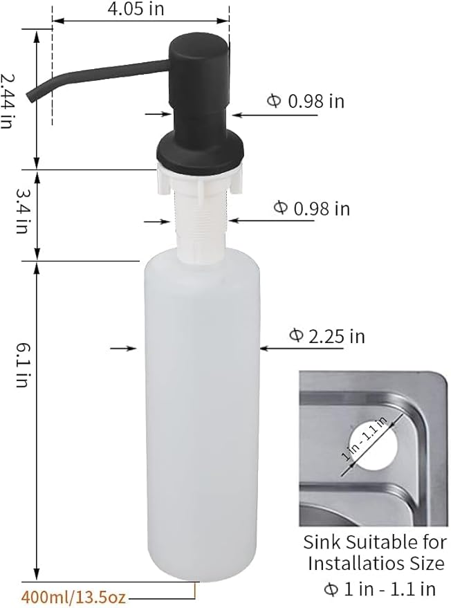 OWOFAN Kitchen Sink Faucet with Soap Dispenser Kitchen Faucet with Pull Down Sprayer Stainless Steel Single Handle High Arc Pull Out Black Faucet for Bar Laundry RV Utility Sink