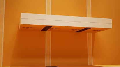 Floating Shower Bench Kit with Orange Waterproof Board - Original Shower Bench Bracket, Bath Bench Seat Bathroom Décor, Bathroom Accessories (12X84)